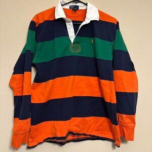Vintage Polo Ralph Lauren Striped Rugby Polo Shirt